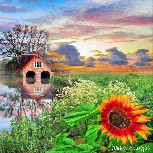 12x18 Landscape Fantasy Composite Oil Painting Wall Art‎ Poster - Picture 2 of 7